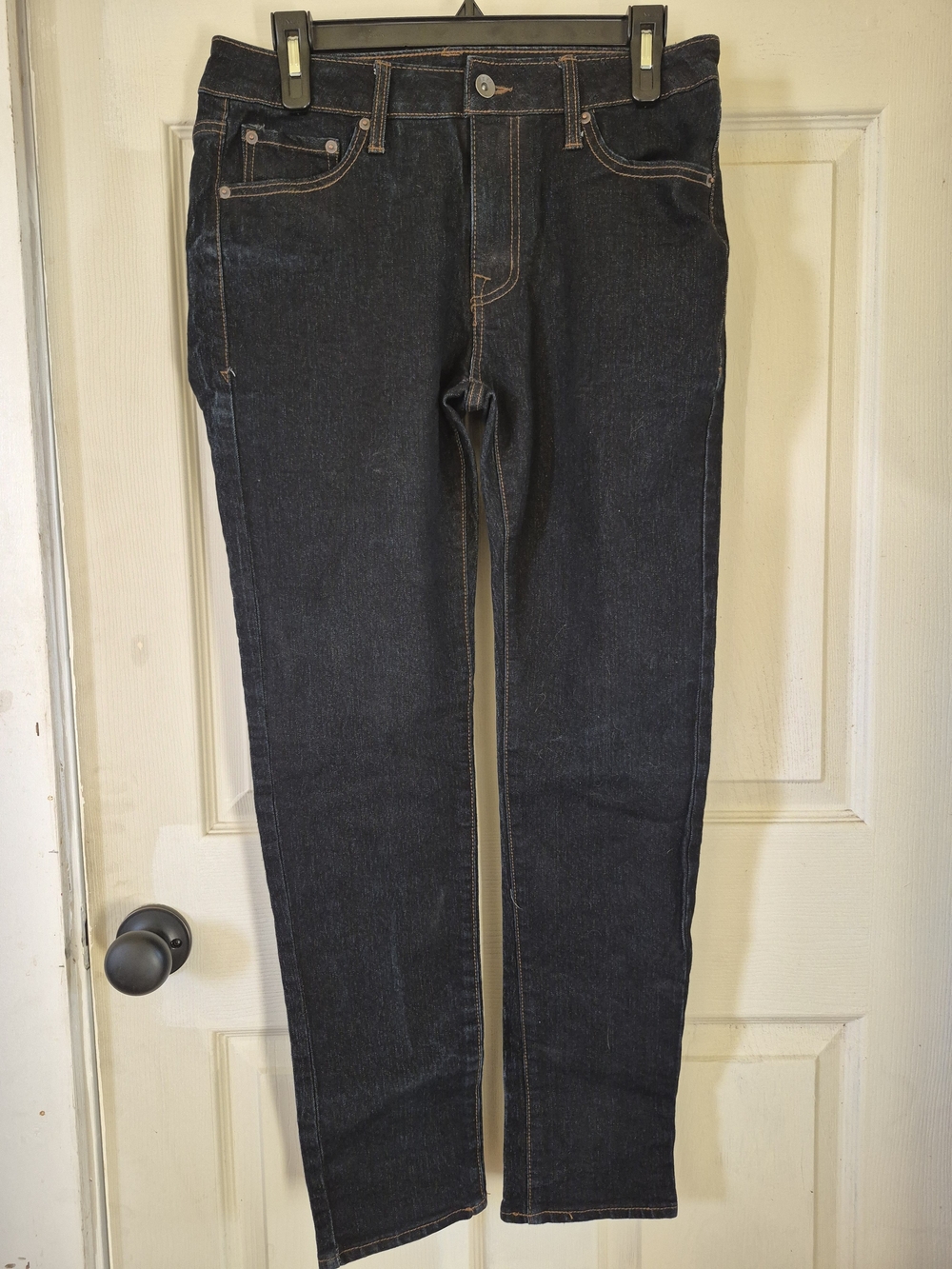 Men’s Slim Straight Jeans in Dark Indigo